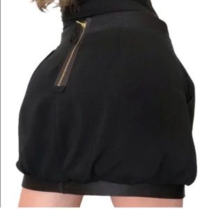 BCBG MaxAzaria Black High-waisted Mini Skirt Size 6 With Pockets